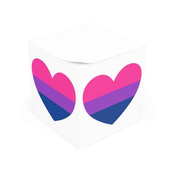 Bisexual Heart Note Cube - Image 2