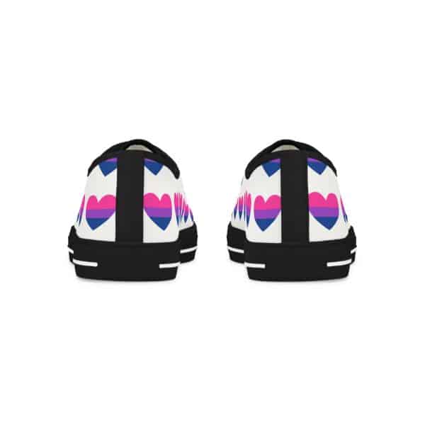 Bisexual Heart Men's Low Top Sneakers - Image 3
