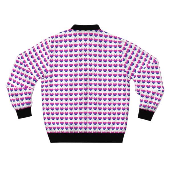 Bisexual Heart Men's Bomber Jacket (AOP) - Image 2