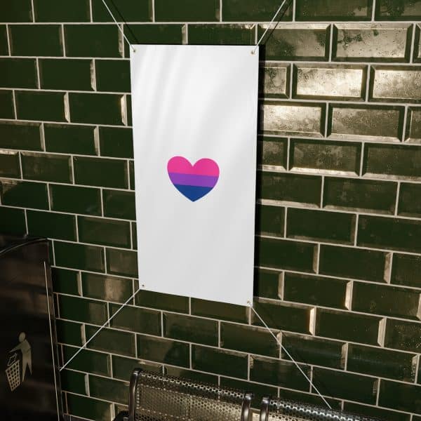 Bisexual Heart Matte Banner - Image 26