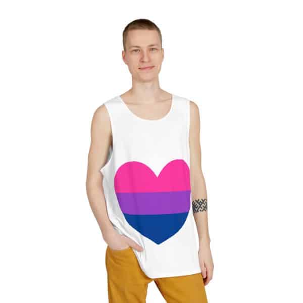 Bisexual Heart Men's Tank (AOP) - Image 3