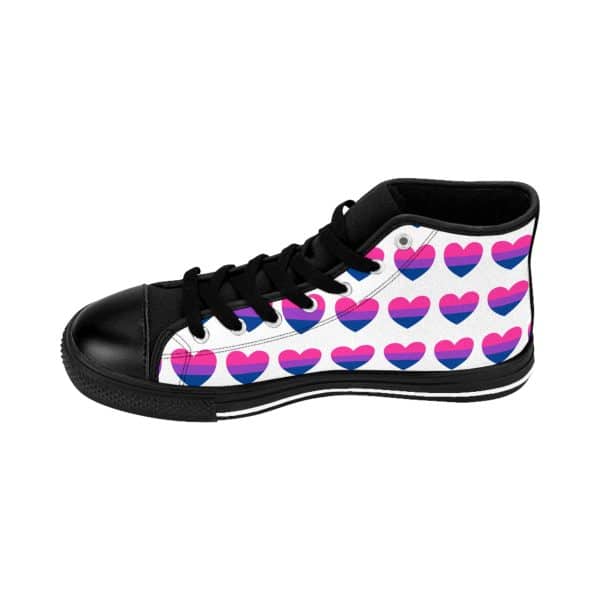 Bisexual Heart Men's Classic Sneakers - Image 8