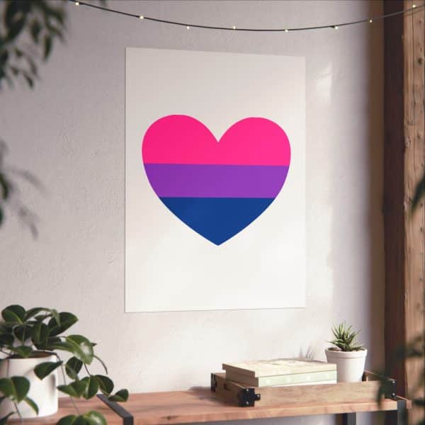 Bisexual Heart Matte Vertical Posters - Image 246