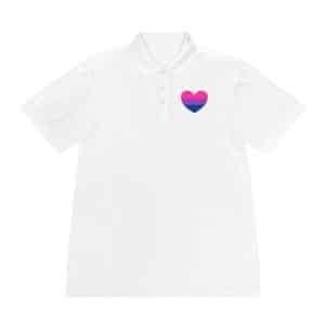 Bisexual Heart Men's Sport Polo Shirt