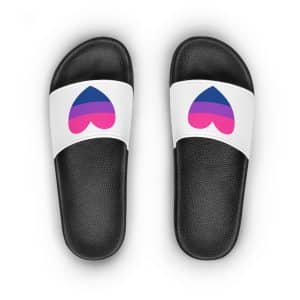 Bisexual Heart Women's Slide Sandals