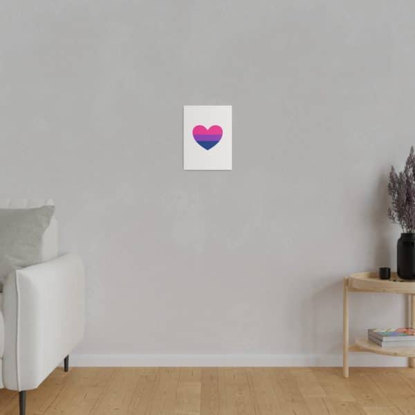 Bisexual Heart Matte Canvas, Stretched, 0.75" - Image 43