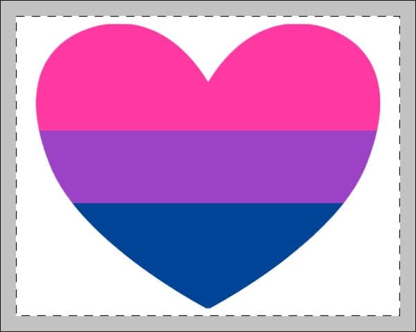 Bisexual Heart Framed Poster, Multi-Color - Image 2
