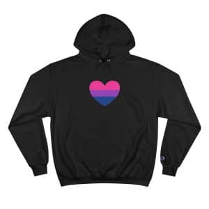 Bisexual Heart Champion Hoodie