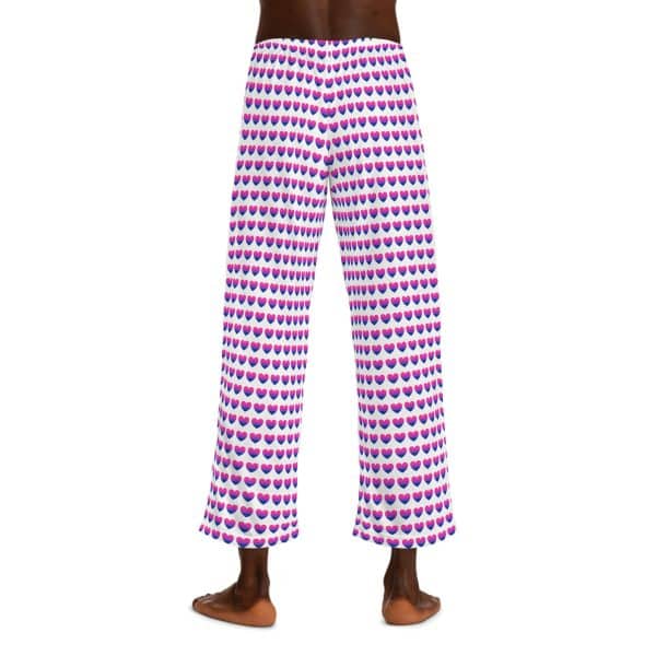 Bisexual Heart Men's Pajama Pants (AOP) - Image 16