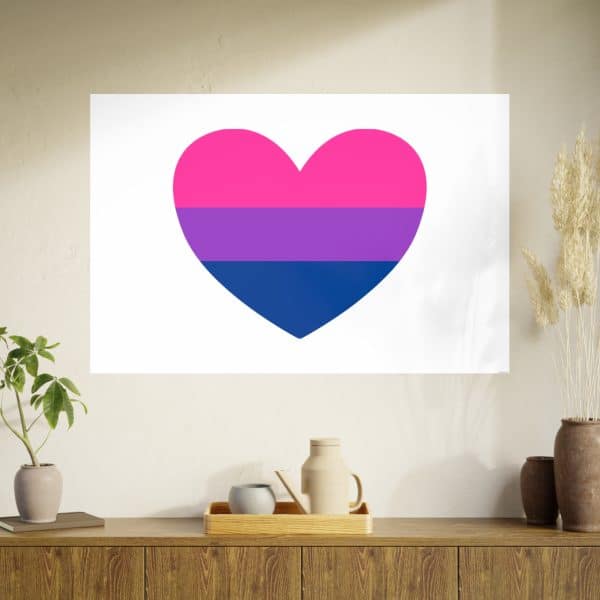 Bisexual Heart Photo Art Paper Posters - Image 78