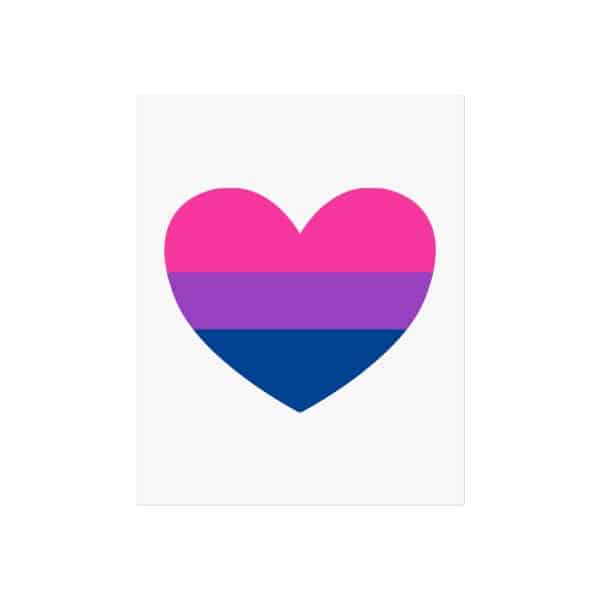 Bisexual Heart Fine Art Posters