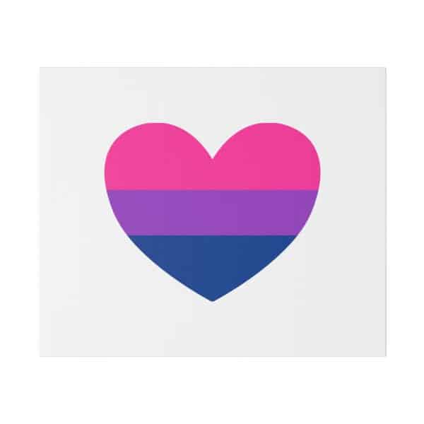 Bisexual Heart Matte Canvas, Stretched, 0.75" - Image 154