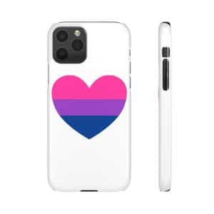 Bisexual Heart Snap Cases