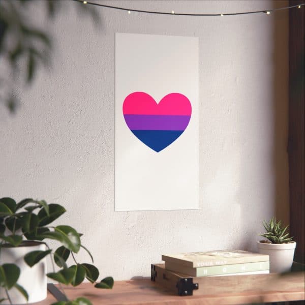 Bisexual Heart Matte Vertical Posters - Image 158