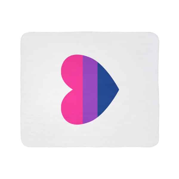 Bisexual Heart Fleece Sherpa Blanket - Image 20