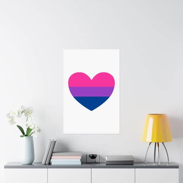 Bisexual Heart Matte Vertical Posters - Image 8