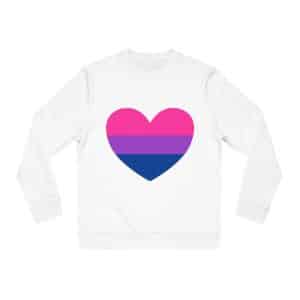 Bisexual Heart Unisex Changer Sweatshirt