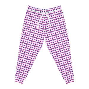 Bisexual Heart Athletic Joggers (AOP)