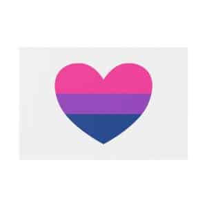 Bisexual Heart Plastic Yard Sign