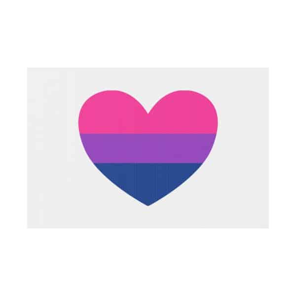 Bisexual Heart Plastic Yard Sign