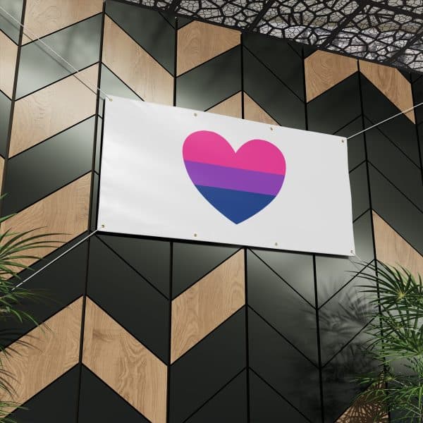 Bisexual Heart Matte Banner - Image 12