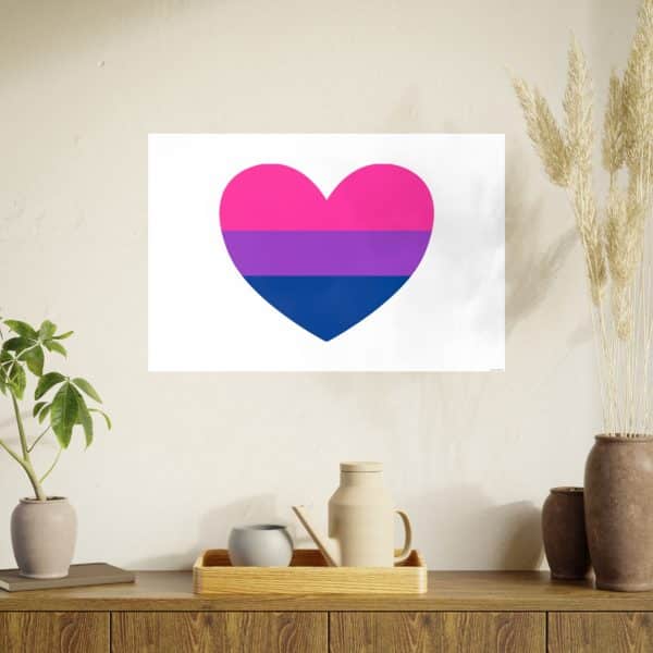 Bisexual Heart Photo Art Paper Posters - Image 66
