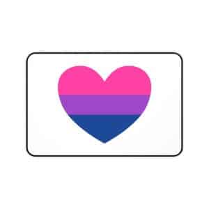 Bisexual Heart Desk Mat