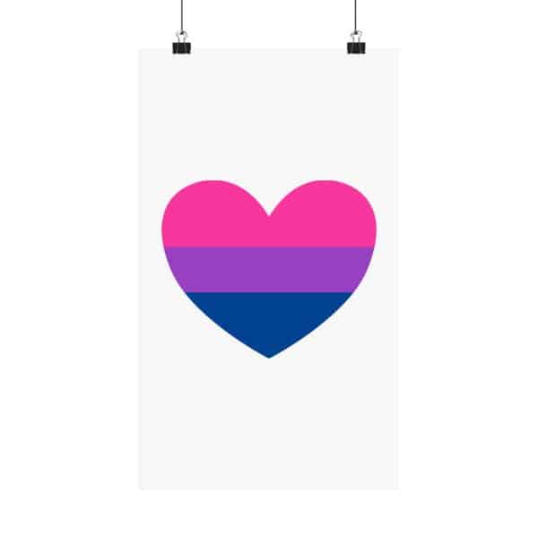 Bisexual Heart Matte Vertical Posters - Image 129