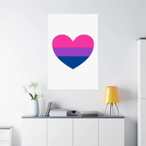 Bisexual Heart Matte Vertical Posters - Image 304