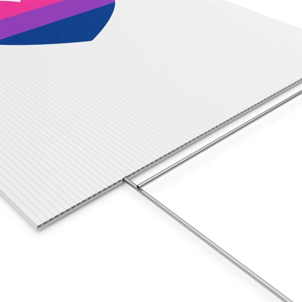 Bisexual Heart Plastic Yard Sign - Image 34