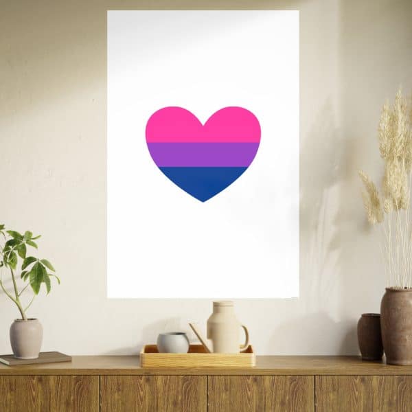 Bisexual Heart Photo Art Paper Posters - Image 105