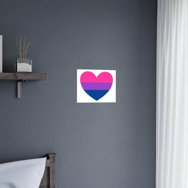 Bisexual Heart Matte Posters - Image 26