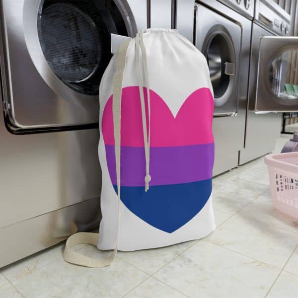 Bisexual Heart Laundry Bag - Image 4