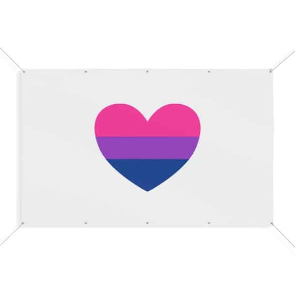 Bisexual Heart Matte Banner - Image 22