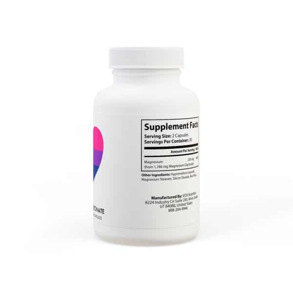 Bisexual Heart Magnesium Glycinate Supplement (60 Capsules) - Image 3