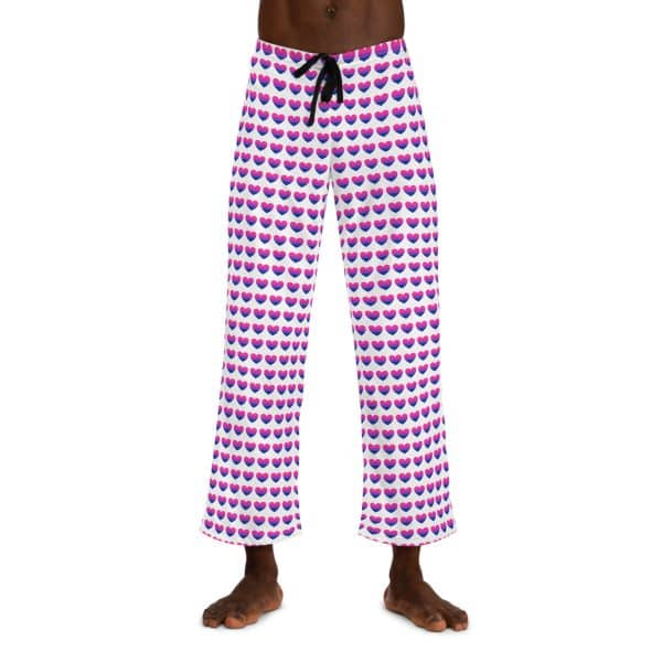 Bisexual Heart Men's Pajama Pants (AOP) - Image 9