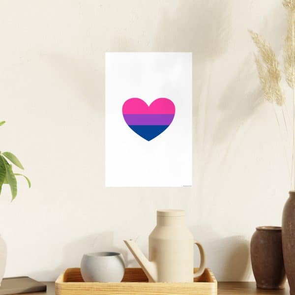 Bisexual Heart Photo Art Paper Posters - Image 129