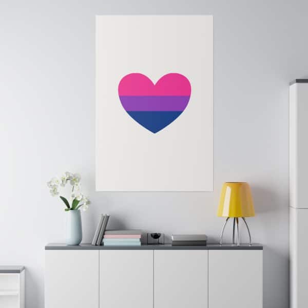 Bisexual Heart Matte Canvas, Stretched, 0.75" - Image 80