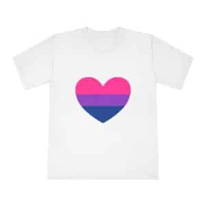 Bisexual Heart Unisex Classic Crewneck T-Shirt