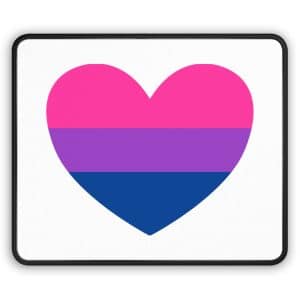 Bisexual Heart Gaming Mouse Pad