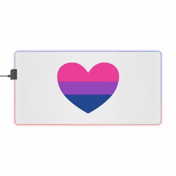 Bisexual Heart LED Gaming Mouse Pad - Image 8