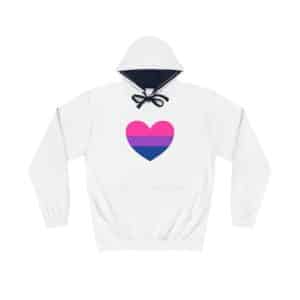 Bisexual Heart Unisex Varsity Hoodie