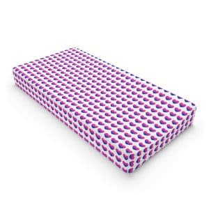 Bisexual Heart Baby Changing Pad Cover