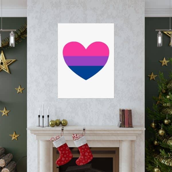 Bisexual Heart Matte Vertical Posters - Image 95