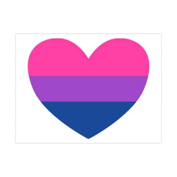 Bisexual Heart Matte Posters - Image 34