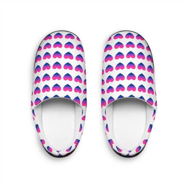 Bisexual Heart Men's Indoor Slippers