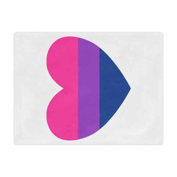 Bisexual Heart Microfiber Blanket - Image 2
