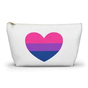 Bisexual Heart Accessory Pouch w T-bottom