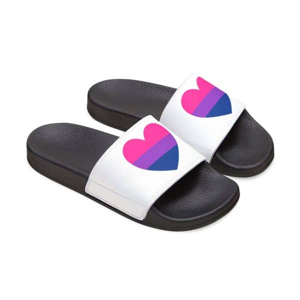Bisexual Heart Men's Removable-Strap Sandals - Image 25