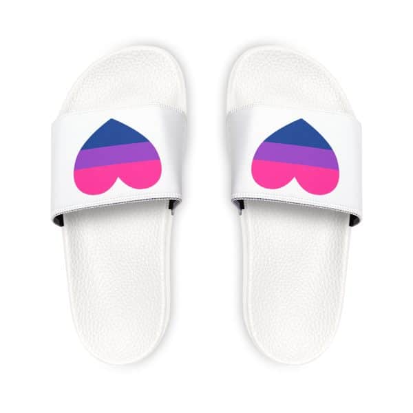 Bisexual Heart Men's Removable-Strap Sandals